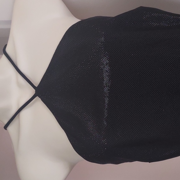 Jump Apparel Black Halter Cutout Midi Dress - Size 5/6 - Picture 3 of 11